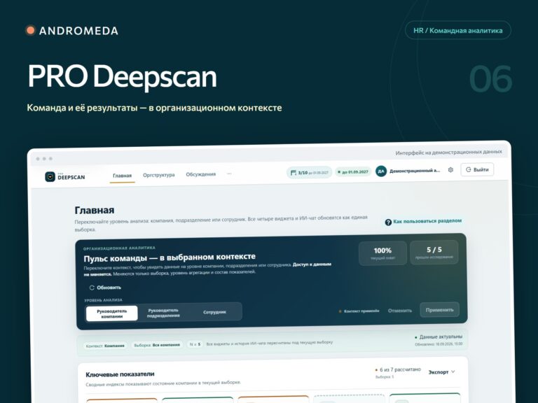 PRO Deepscan: роли, структура команды и данные оценки
